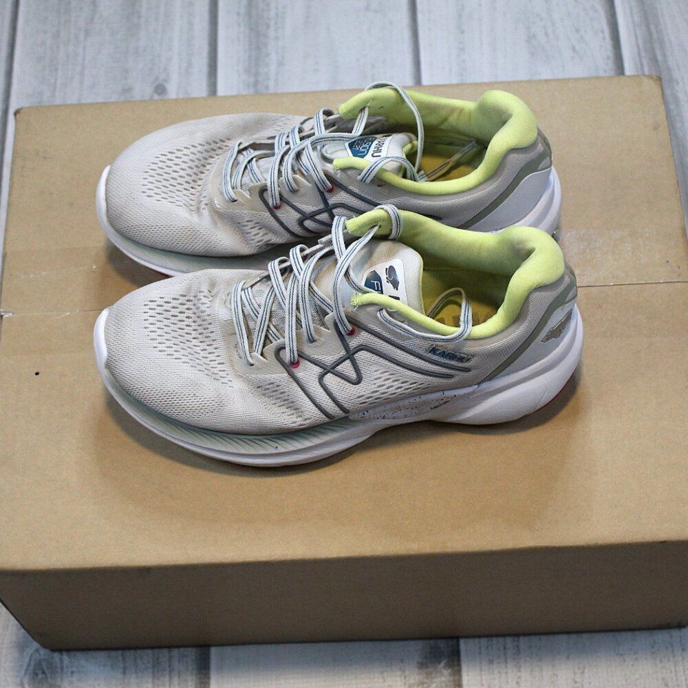 Karhu Women's Fusion Ortix 2021 Athletic Running Shoes Size 7.5 White/Yellow - Picture 2 of 8
